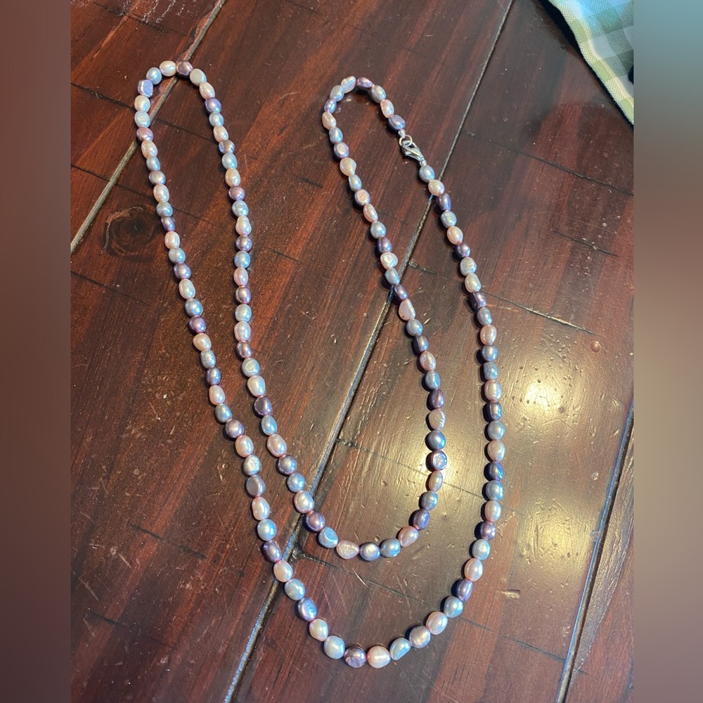 💎Vantel Pearls 17” drop pearl necklace multi color